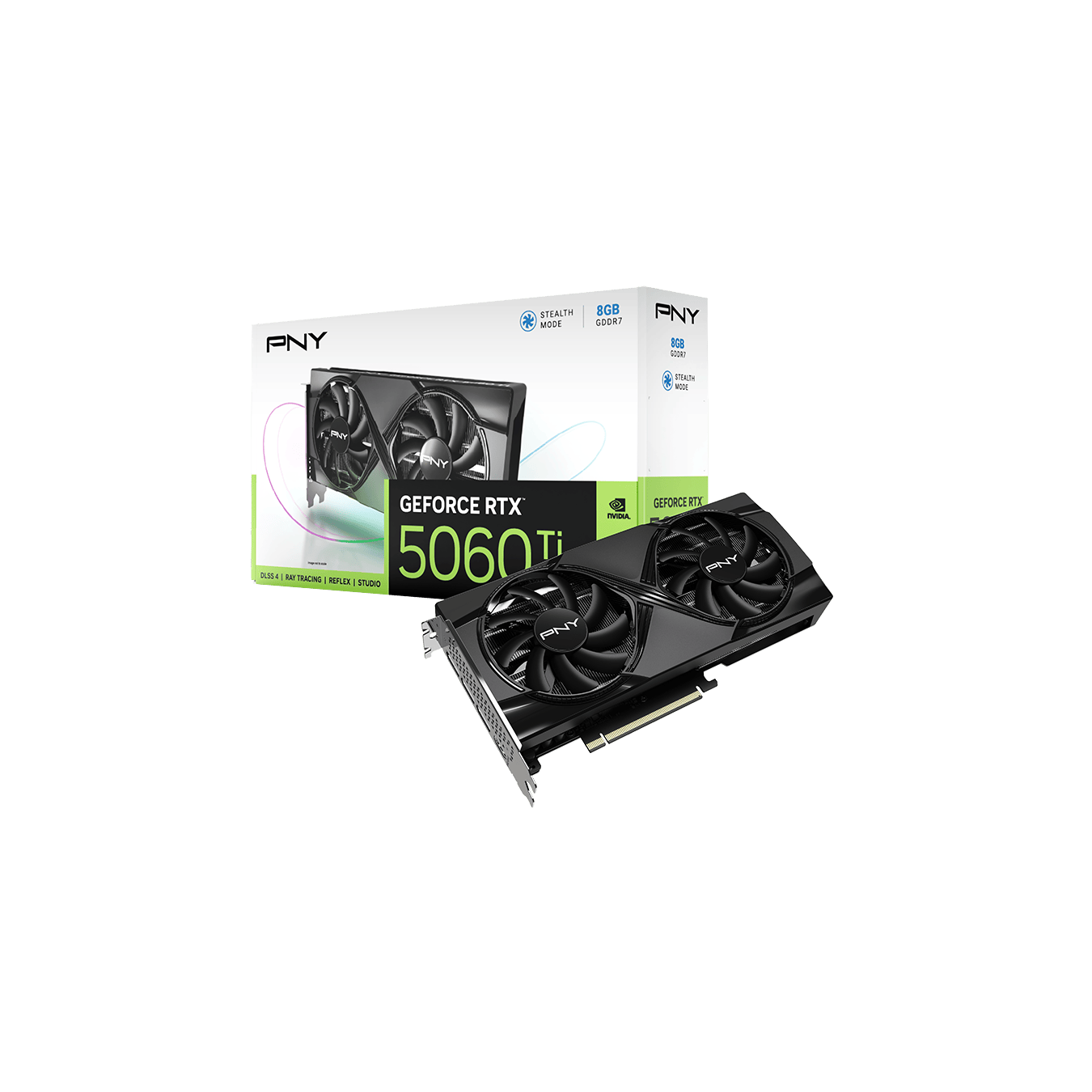 PNY GeForce RTX 5060 Ti - Black, 8GB GDDR7, 2572 MHz Boost, Dual-Fan — Buy in Cyprus with Fast Delivery