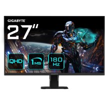Gigabyte Monitor - GS27QA - 68.6 cm 27' (2560x1440) 16:9 QHD SS IPS 1ms 180Hz 2xHDMI DP Black