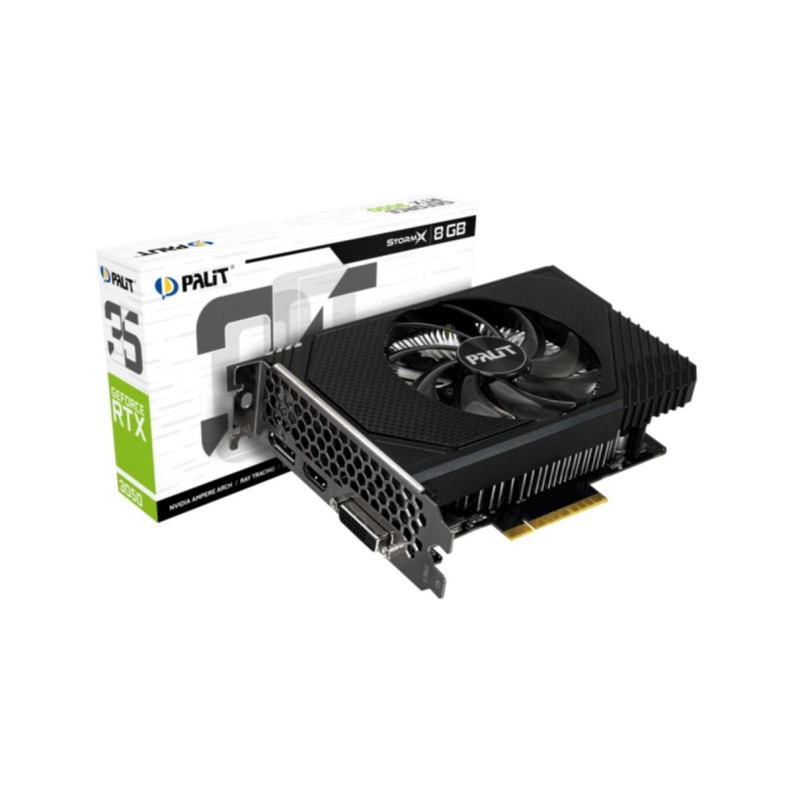 Buy Palit GeForce RTX 3050 StormX (GA107) - 8GB GDDR6, 1777 MHz Boost, PCIe 4.0,... in Cyprus, Nicosia, Limassol, Larnaka, Pafos