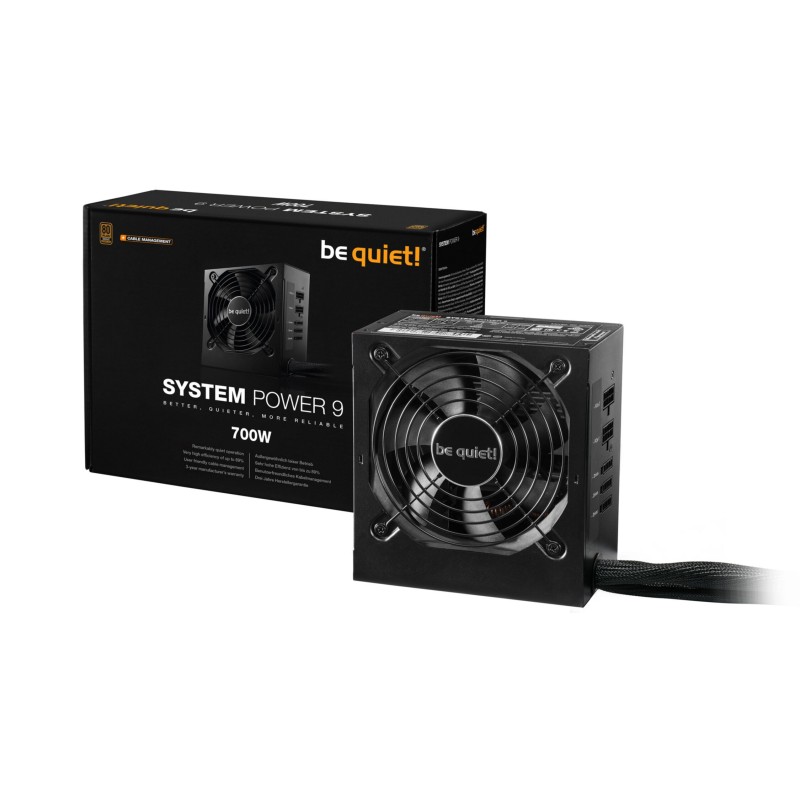 Buy be quiet! System Power 9 CM - 700W Semi-Modular ATX PSU - Black, 80 PLUS Bro... in Cyprus, Nicosia, Limassol, Larnaka, Pafos