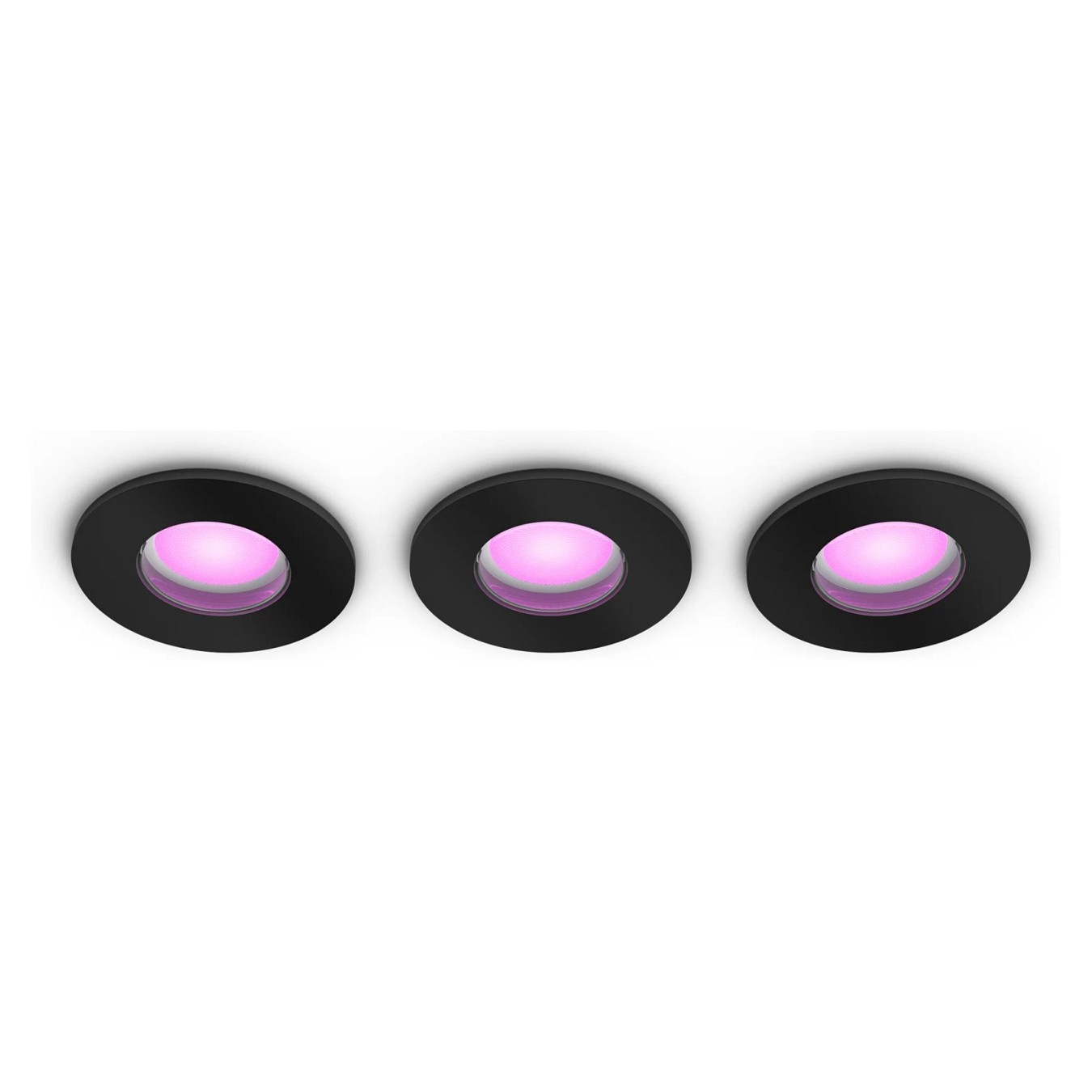 Philips Hue White & Color Ambiance Xamento Recessed Spotlight Black 3x4.2W — Buy in Cyprus with Fast Delivery