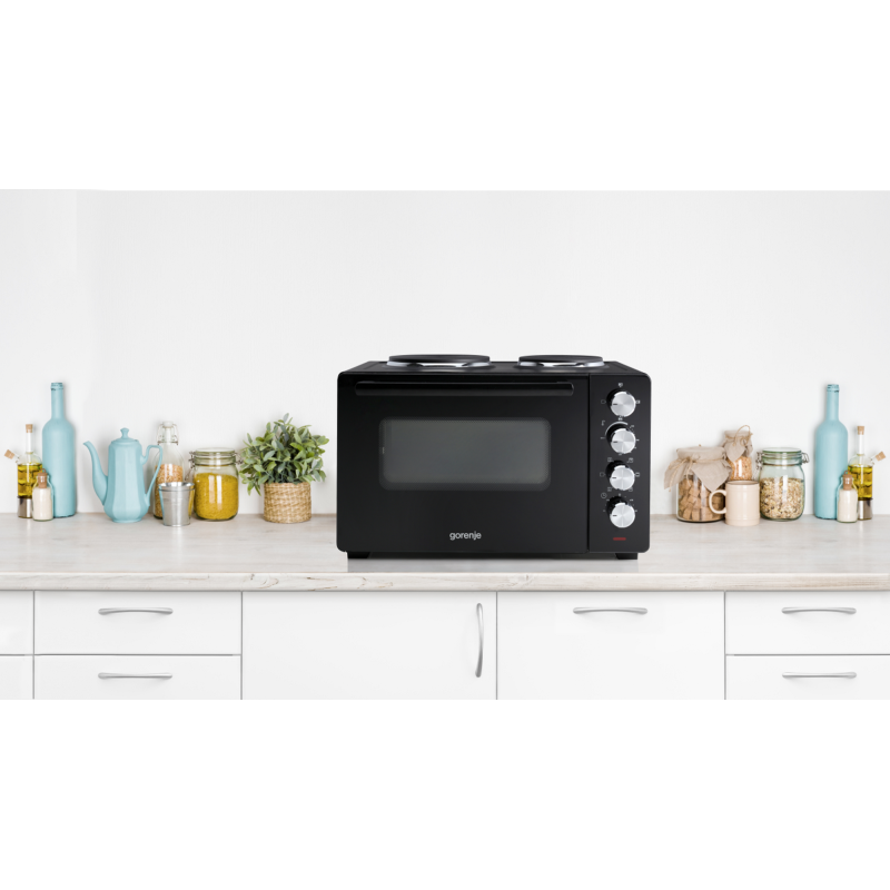 Buy Gorenje Kitchen Oven - OM30GBX - 1000W 30L with Hot Plates in Cyprus, Nicosia, Limassol, Larnaka, Pafos