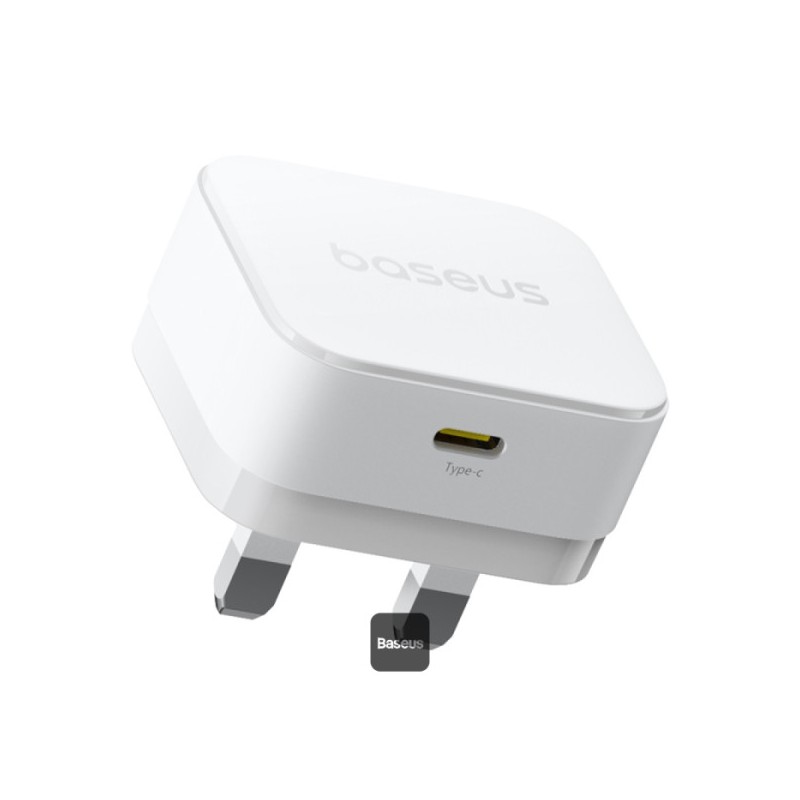Buy Baseus Wall Charger - 20W USB-C PALM Series UK White in Cyprus, Nicosia, Limassol, Larnaka, Pafos