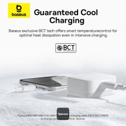 Buy Baseus Wall Charger - 20W USB-C PALM Series UK White in Cyprus, Nicosia, Limassol, Larnaka, Pafos