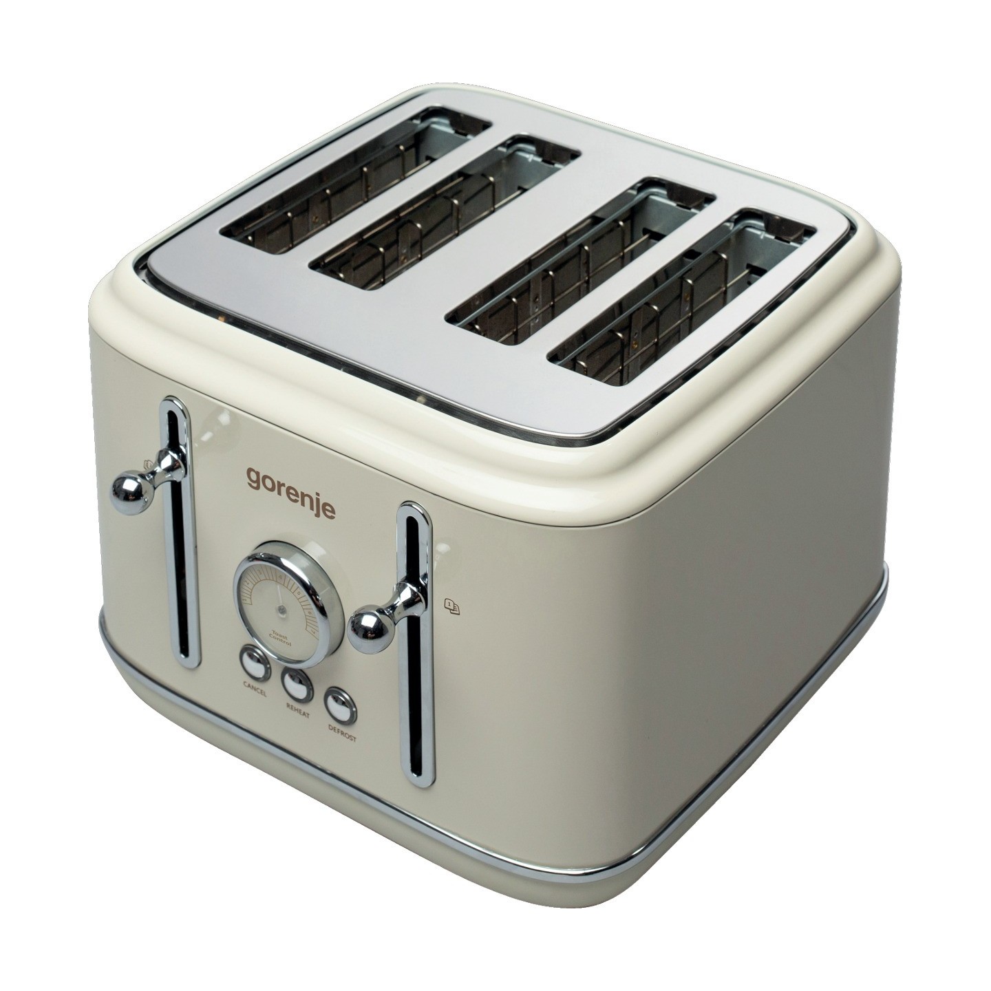 Gorenje Kitchen Toaster - T2300CLIN - 2300W 4 Slots 6 Heating Levels Classico Ivory — Buy in Cyprus with Fast Delivery