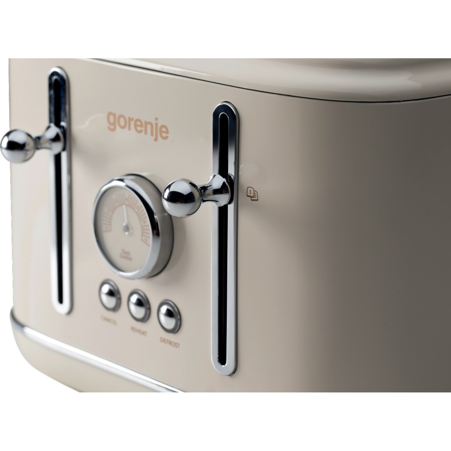 Gorenje Kitchen Toaster - T2300CLIN - 2300W 4 Slots 6 Heating Levels Classico Ivory — Buy in Cyprus with Fast Delivery
