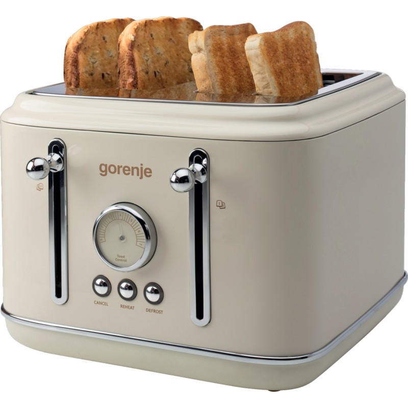 Buy Gorenje Kitchen Toaster - T2300CLIN - 2300W 4 Slots 6 Heating Levels Classic... in Cyprus, Nicosia, Limassol, Larnaka, Pafos