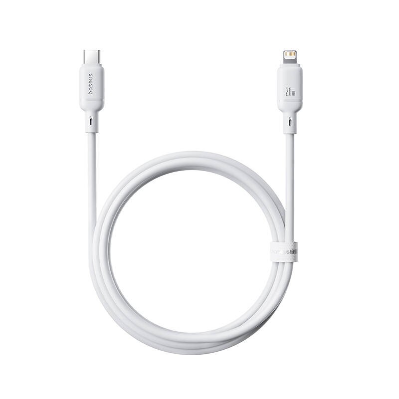 Buy Baseus Cable Lightning to USB-C Silky Series 1.0m White in Cyprus, Nicosia, Limassol, Larnaka, Pafos