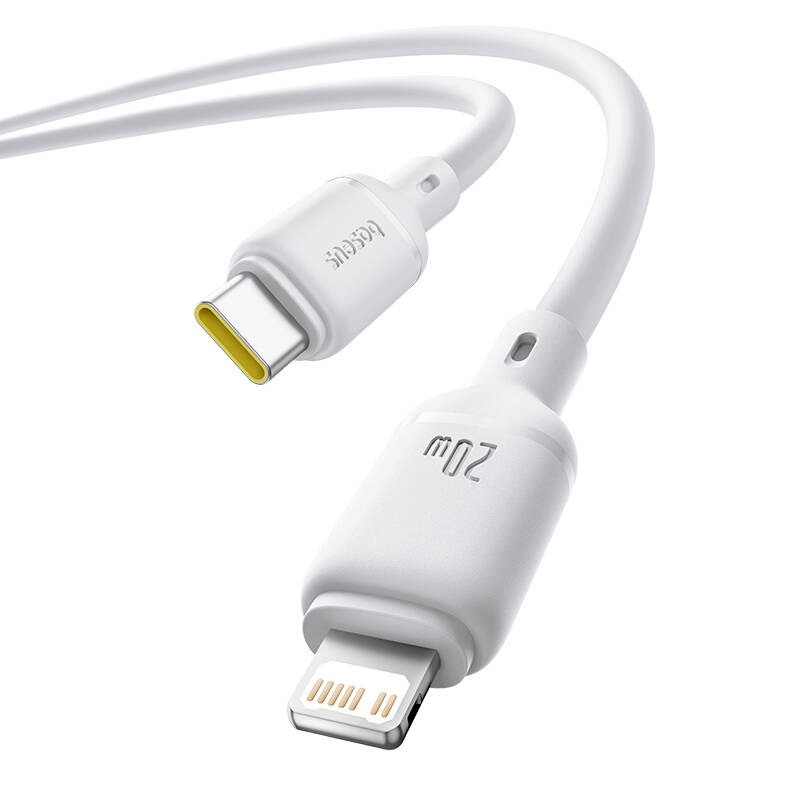 Buy Baseus Cable Lightning to USB-C Silky Series 1.0m White in Cyprus, Nicosia, Limassol, Larnaka, Pafos
