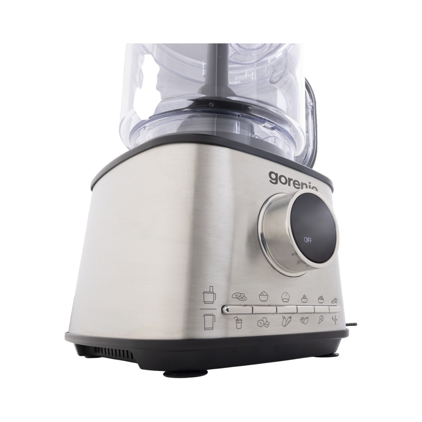 Gorenje Kitchen Blender Food Processor 1500W with 8 attachments - SBR1500E - Black Stainless