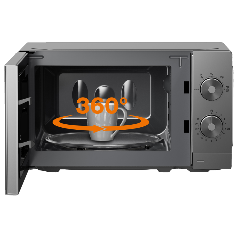 Buy Gorenje Kitchen Microwave Oven - MO20E1T4 - 700W 20L 5 Programs Manual Knots... in Cyprus, Nicosia, Limassol, Larnaka, Pafos