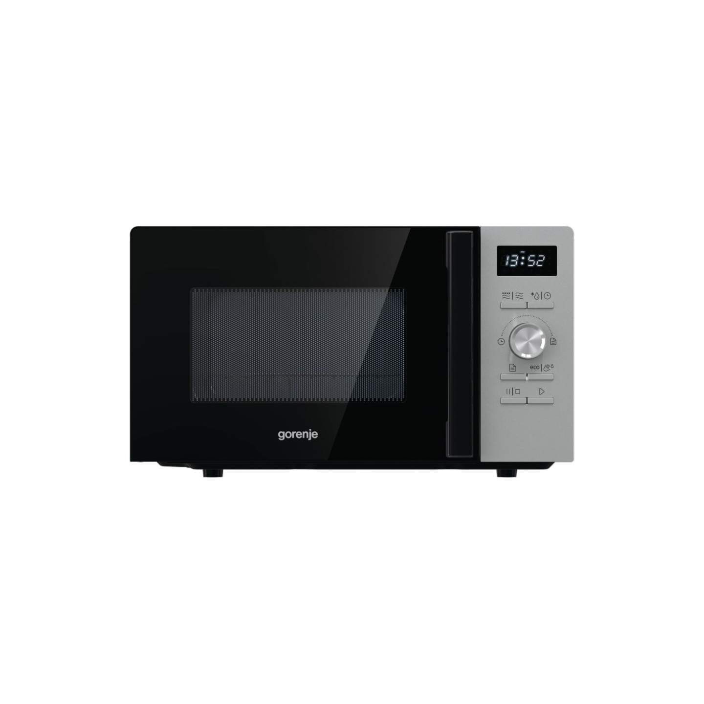 Gorenje Kitchen Microwave Oven - MO20A4XH - 800W + Grill 1000W 20L 11 Programs Digital Screen Stainless Steel