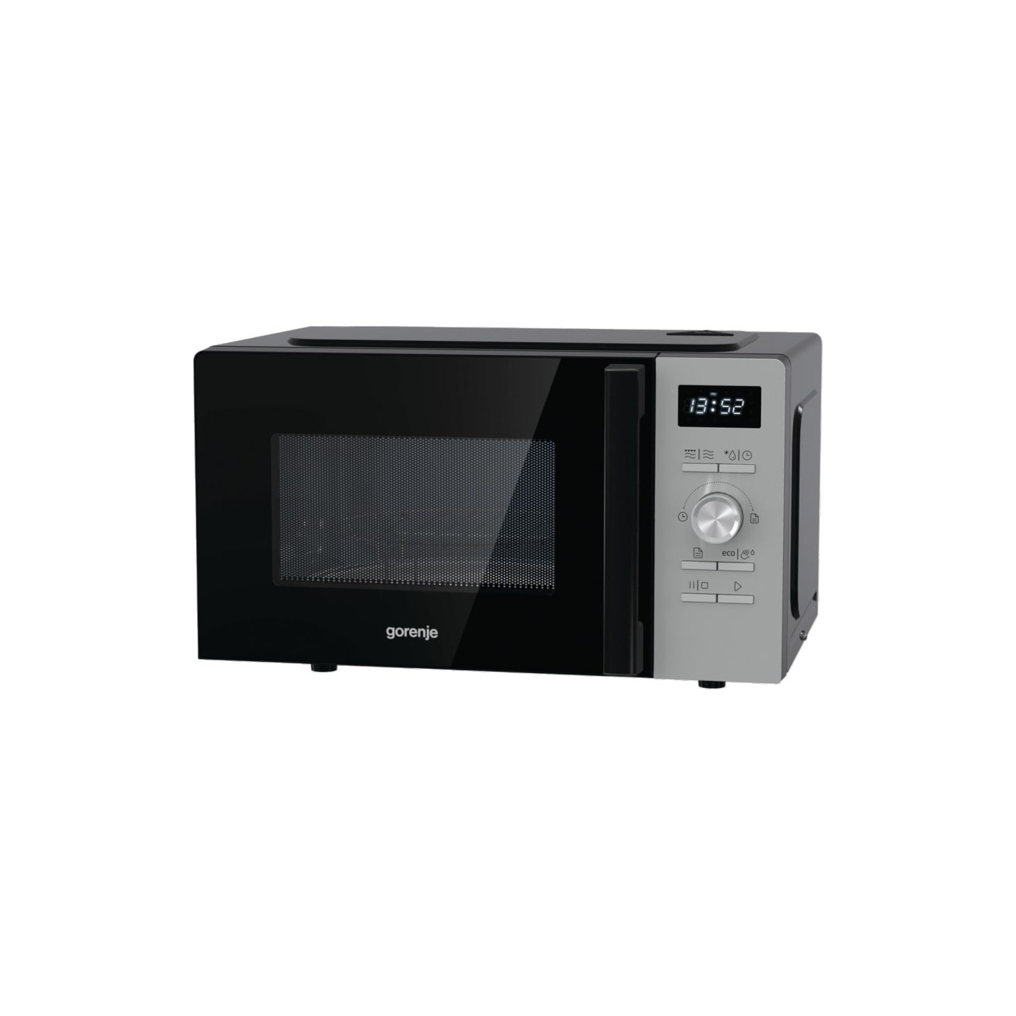 Gorenje Kitchen Microwave Oven - MO20A4XH - 800W + Grill 1000W 20L 11 Programs Digital Screen Stainless Steel