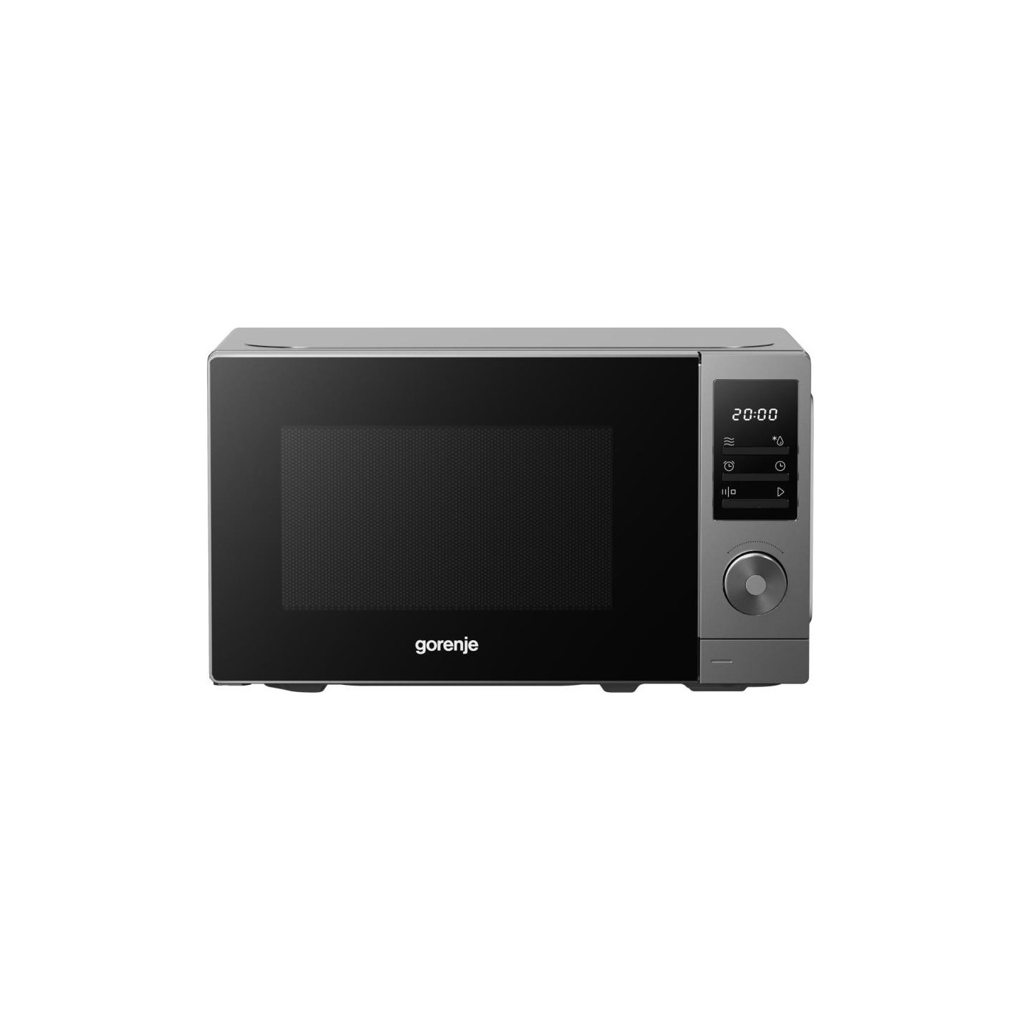 Gorenje Kitchen Microwave Oven - MO20A3T4 - 700W 20L 8 Programs Digital Screen Titanium — Buy in Cyprus with Fast Delivery