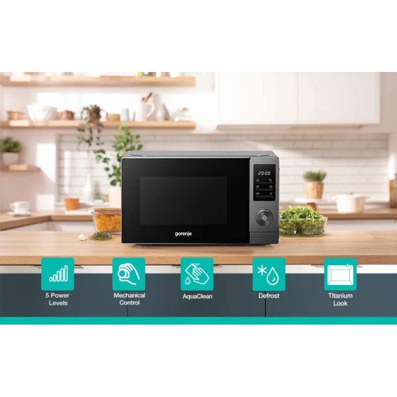 Buy Gorenje Kitchen Microwave Oven - MO20A3T4 - 700W 20L 8 Programs Digital Scre... in Cyprus, Nicosia, Limassol, Larnaka, Pafos