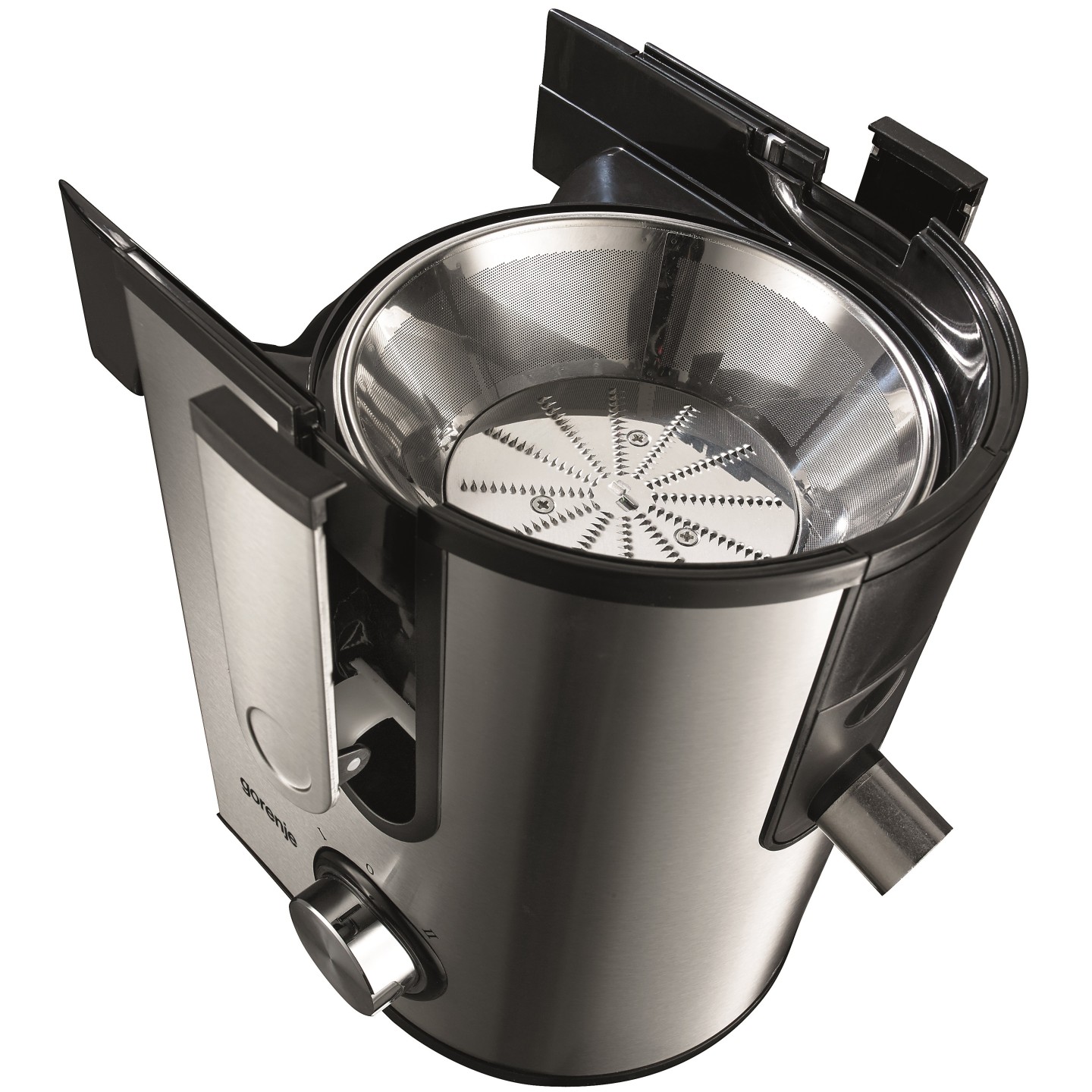 Gorenje Kitchen Juicer - JC900E - 900W 1.5L Pulp Container XXL Tube Inox Black — Buy in Cyprus with Fast Delivery