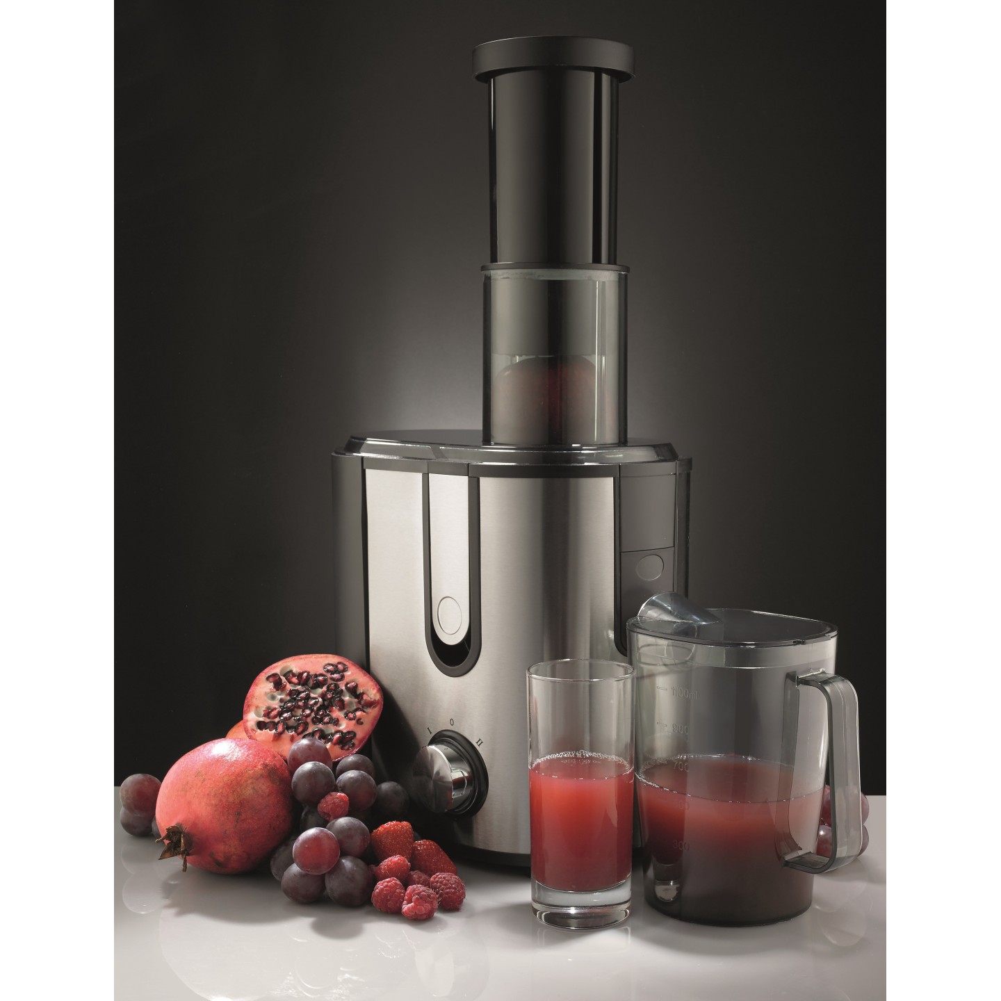 Gorenje Kitchen Juicer - JC900E - 900W 1.5L Pulp Container XXL Tube Inox Black — Buy in Cyprus with Fast Delivery