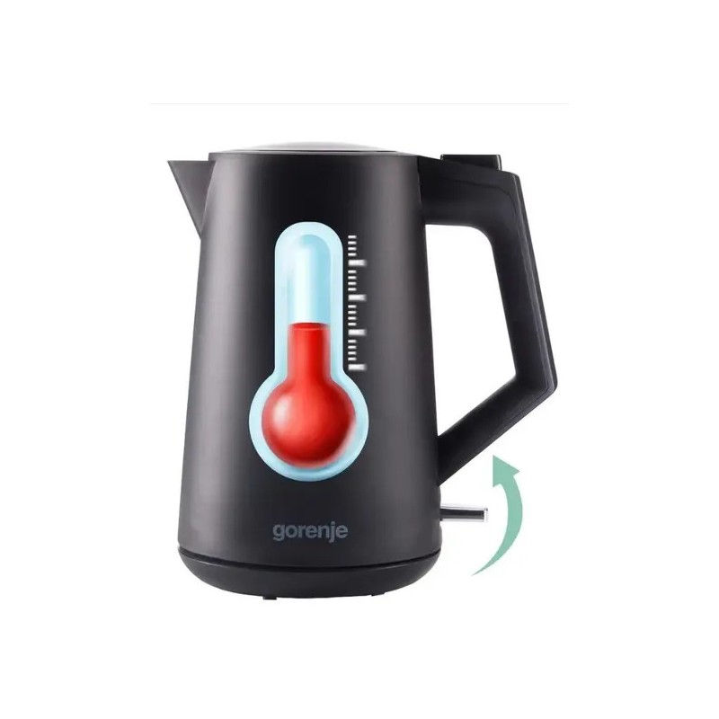 Buy Gorenje Kitchen Kettle - K17OPB - 2200W 1.7L Black in Cyprus, Nicosia, Limassol, Larnaka, Pafos