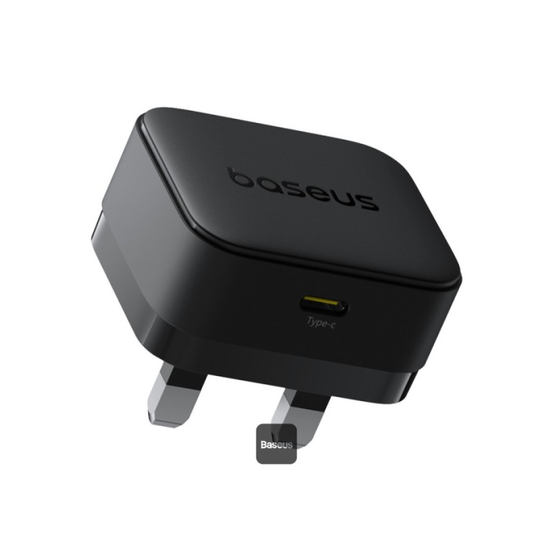 Buy Baseus Charger - Wall 20W USB-C PALM Series UK Black in Cyprus, Nicosia, Limassol, Larnaka, Pafos