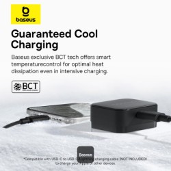 Buy Baseus Charger - Wall 20W USB-C PALM Series UK Black in Cyprus, Nicosia, Limassol, Larnaka, Pafos