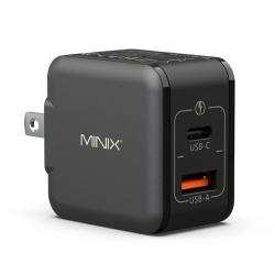 Buy MINIX GaN Wall Charger Multi Adaptor 33W 1xUSB-C 1xUSB-A - P1 Mini - MINIX G... in Cyprus, Nicosia, Limassol, Larnaka, Pafos