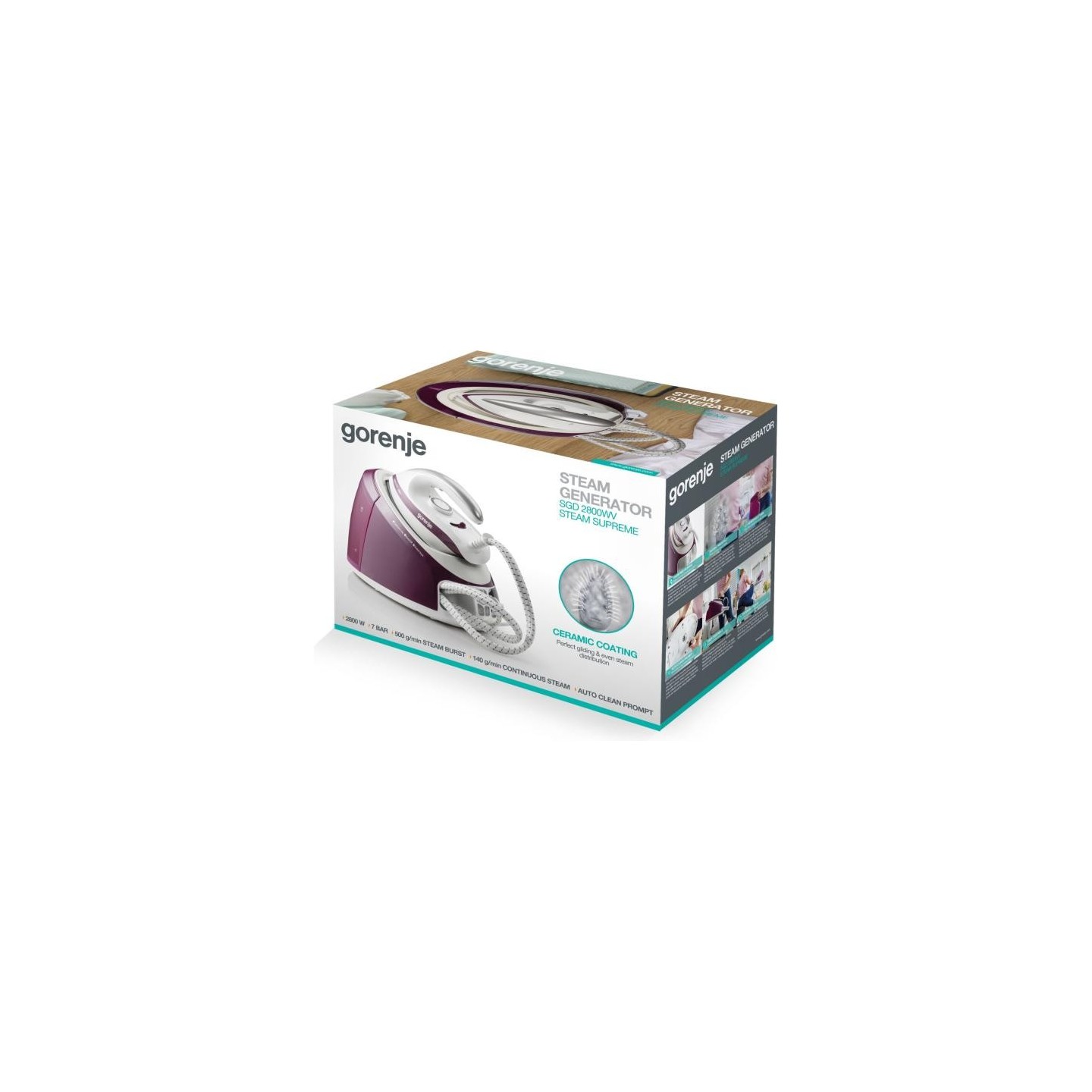 Gorenje Iron Steam Generator - SGD2800WV - 2800W 7 BAR 1.7L Water Tank 140g m — Buy in Cyprus with Fast Delivery