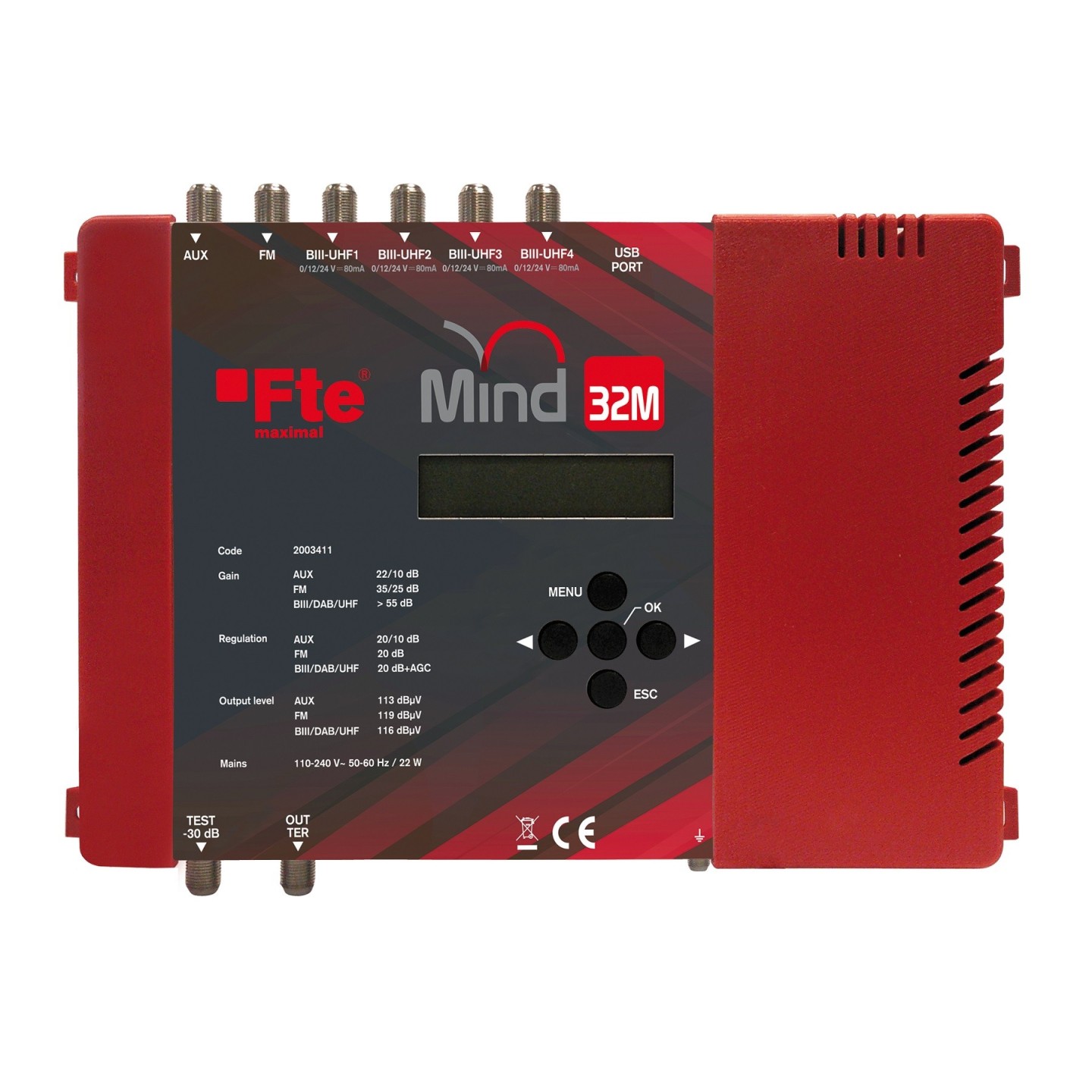 FTE Programmable Filter Amplifier - MIND32M - 32ch 116dB — Buy in Cyprus with Fast Delivery