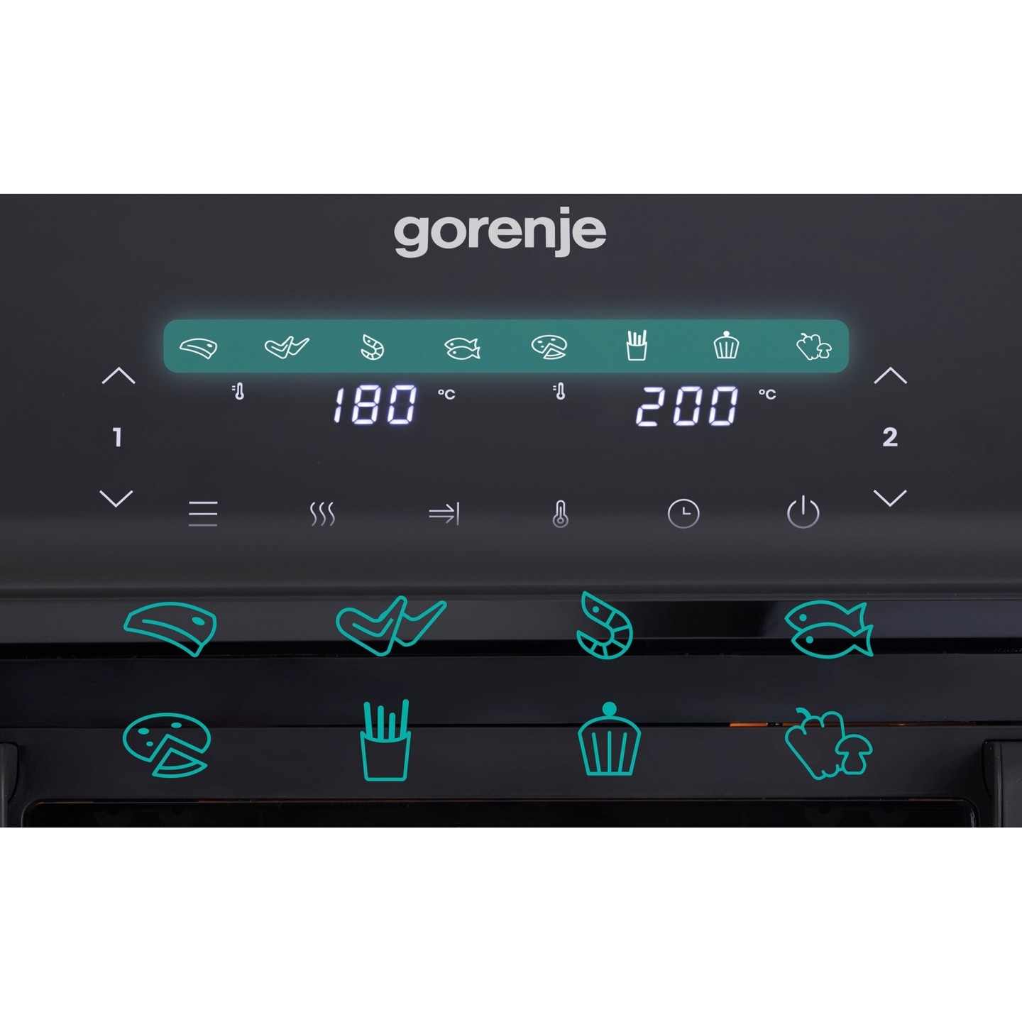 Gorenje Kitchen Air Fryer - AF2700BP - 2700W, 9L, 8 Programs, 2x Independent Cavities — Buy in Cyprus with Fast Delivery