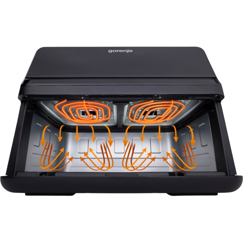 Buy Gorenje Kitchen Air Fryer - AF2700BP - 2700W, 9L, 8 Programs, 2x Independent... in Cyprus, Nicosia, Limassol, Larnaka, Pafos