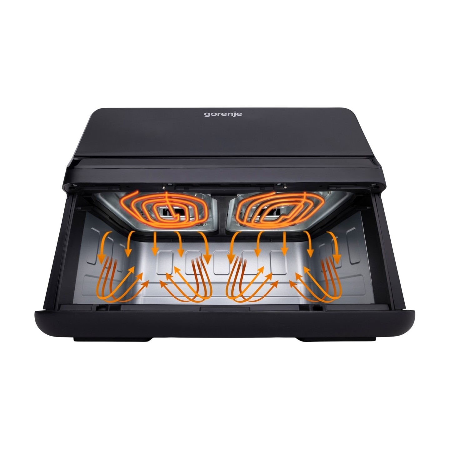 Gorenje Kitchen Air Fryer - AF2700BP - 2700W, 9L, 8 Programs, 2x Independent Cavities — Buy in Cyprus with Fast Delivery