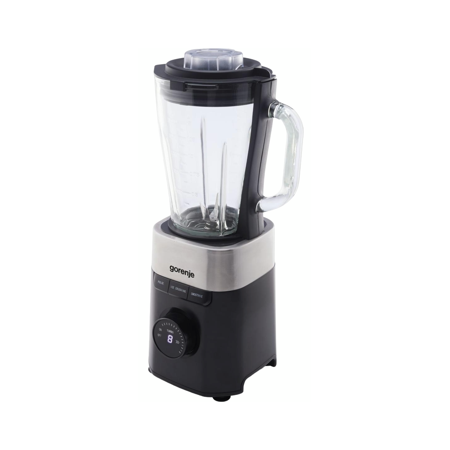 Gorenje Kitchen Blender - B1000DE - 1000W 1.5L Glass Jug 21000 RPM 3 Programs Black Inox — Buy in Cyprus with Fast Delivery