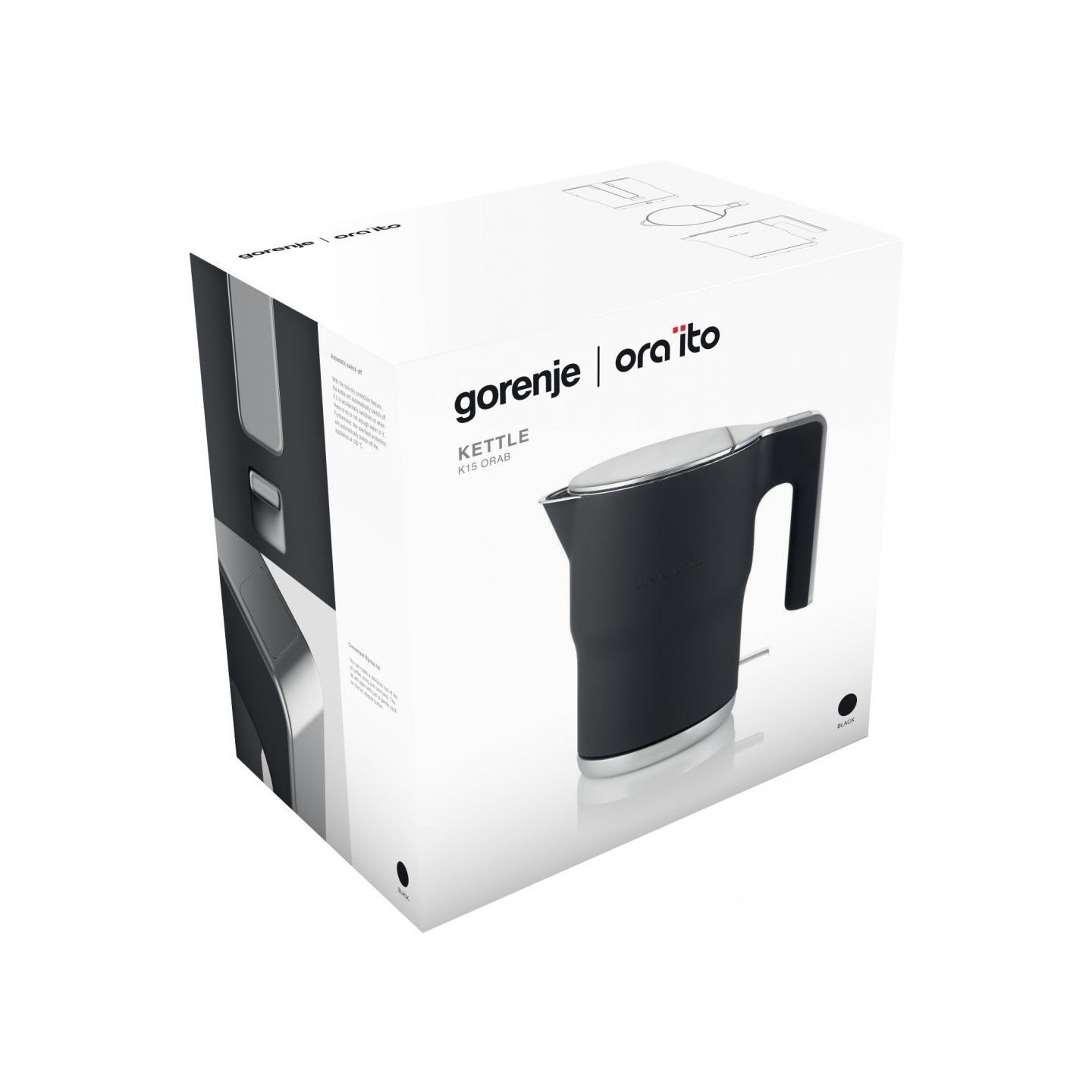Gorenje Kitchen Kettle - K15ORAB - 2400W 1.5L Cool Touch — Buy in Cyprus with Fast Delivery