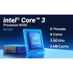 MINIX NUC355 Mini PC Intel Core 3 N355 16GB DDR5 512GB SSD Triple 4K Win11 Pro (Boxed) — Buy in Cyprus with Fast Delivery
