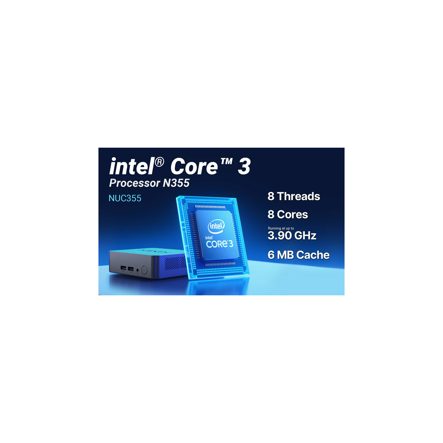 MINIX NUC355 Mini PC Intel Core 3 N355 16GB DDR5 512GB SSD Triple 4K Win11 Pro (Boxed) — Buy in Cyprus with Fast Delivery