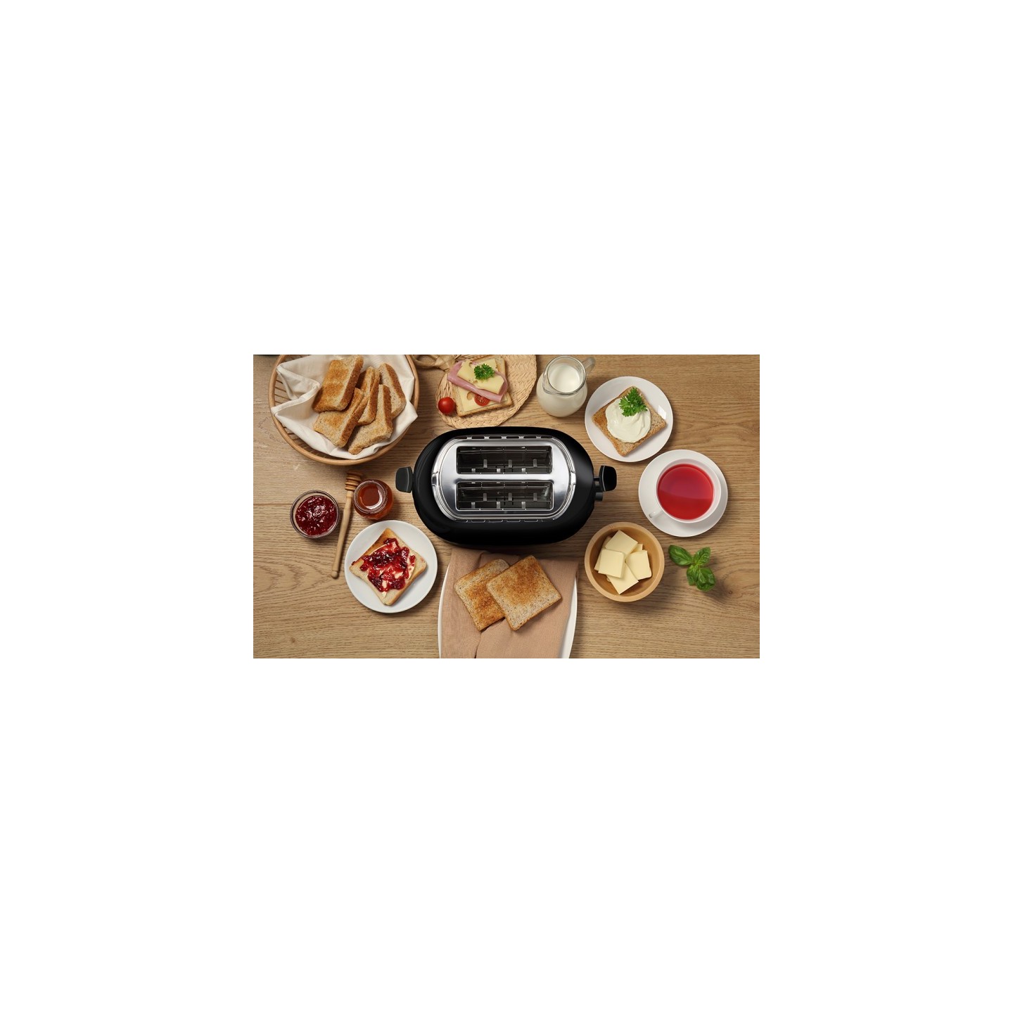 Gorenje Kitchen Toaster - T850BK - 850W 2 Slots 7 Heating Levels Black — Buy in Cyprus with Fast Delivery