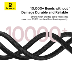 Buy Baseus Cable Lightning to USB-C Dura Series Braided - 1.0m Black in Cyprus, Nicosia, Limassol, Larnaka, Pafos