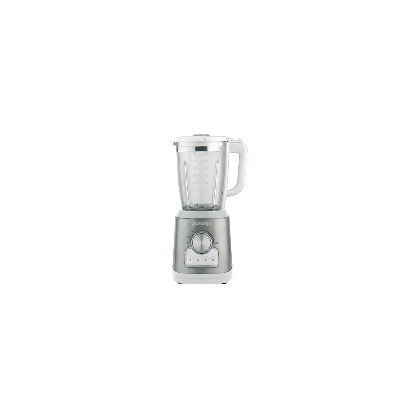 Gorenje Kitchen Blender - B1400BE - 1400W 1.75L Glass Jug 32000 RPM 4 Programs White Inox — Buy in Cyprus with Fast Delivery
