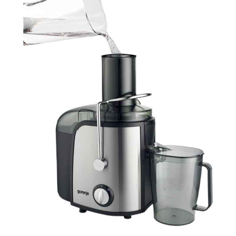 Buy Gorenje Kitchen Juicer 800W 1.5L Pulp Container XL Tube Inox Black - JC805EI... in Cyprus, Nicosia, Limassol, Larnaka, Pafos