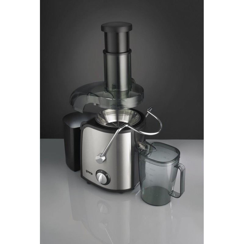 Buy Gorenje Kitchen Juicer 800W 1.5L Pulp Container XL Tube Inox Black - JC805EI... in Cyprus, Nicosia, Limassol, Larnaka, Pafos