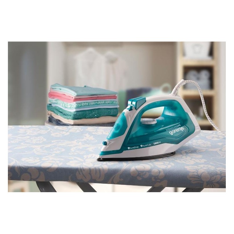 Buy Gorenje Iron Steam Ceramic - SIH1800TQC - 1800W 25g min 250ml in Cyprus, Nicosia, Limassol, Larnaka, Pafos