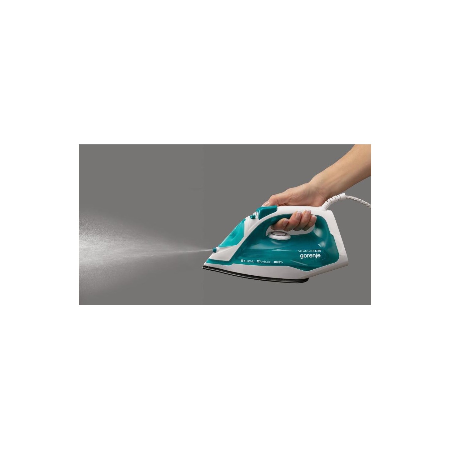Gorenje Iron Steam Ceramic - SIH1800TQC - 1800W 25g min 250ml — Buy in Cyprus with Fast Delivery