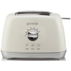 Buy Gorenje Kitchen Toaster - T900RL - 1000W 2 Slots 7 Heating Levels Retro Ivory in Cyprus, Nicosia, Limassol, Larnaka, Pafos
