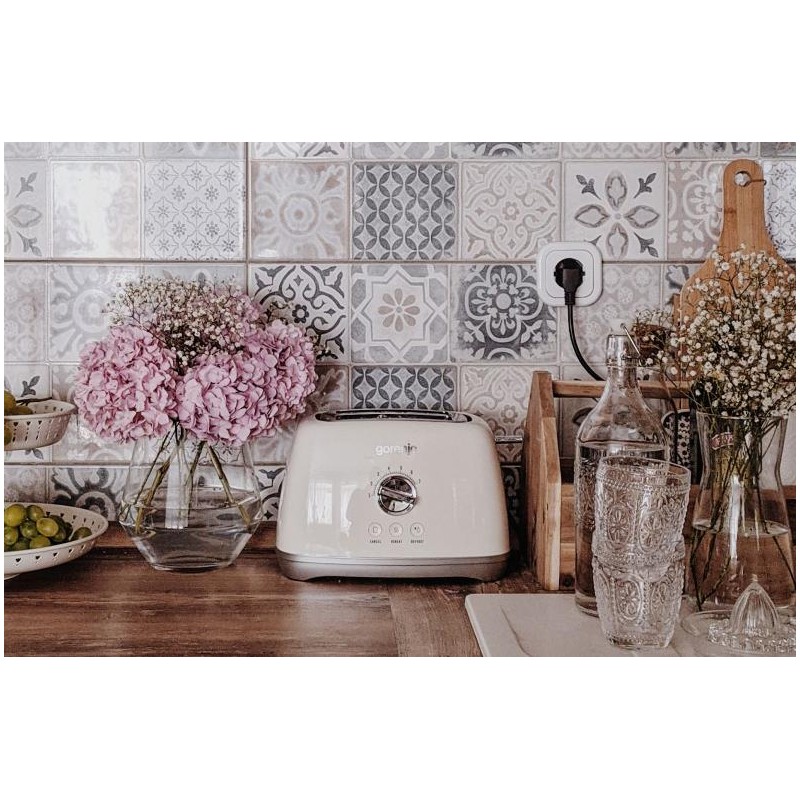 Buy Gorenje Kitchen Toaster - T900RL - 1000W 2 Slots 7 Heating Levels Retro Ivory in Cyprus, Nicosia, Limassol, Larnaka, Pafos