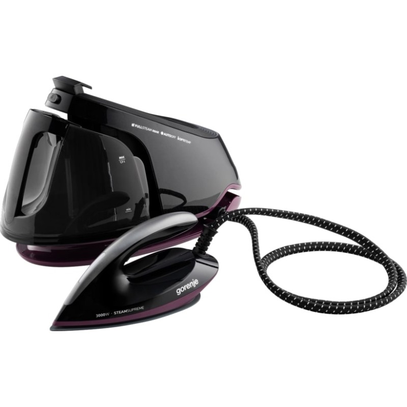 Buy Gorenje Iron Steam Generator - SGD3000BKV - 3000W 8 BAR 1.5L Water Tank 160g m in Cyprus, Nicosia, Limassol, Larnaka, Pafos