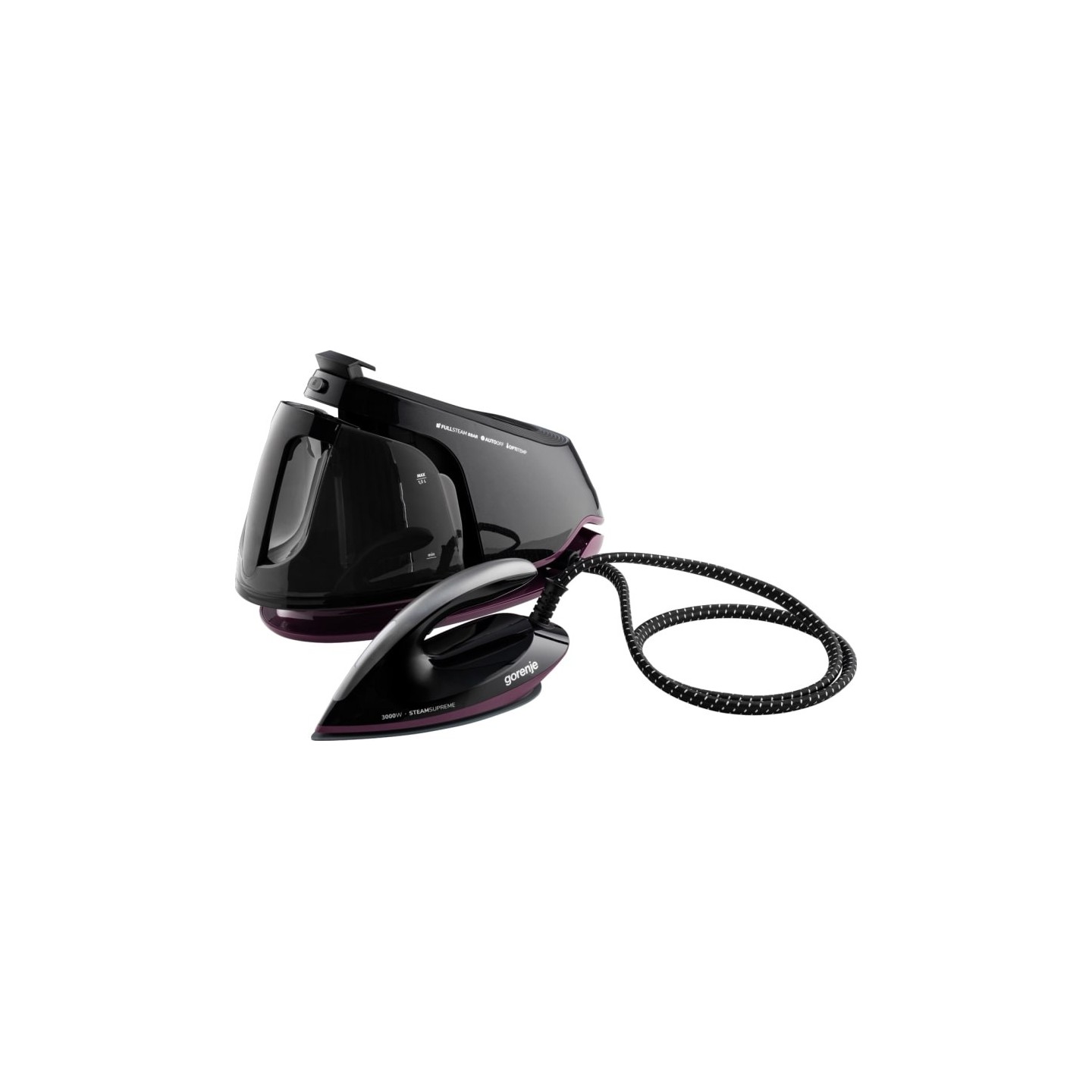 Gorenje Iron Steam Generator - SGD3000BKV - 3000W 8 BAR 1.5L Water Tank 160g m — Buy in Cyprus with Fast Delivery