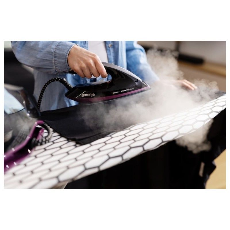 Buy Gorenje Iron Steam Generator - SGD3000BKV - 3000W 8 BAR 1.5L Water Tank 160g m in Cyprus, Nicosia, Limassol, Larnaka, Pafos