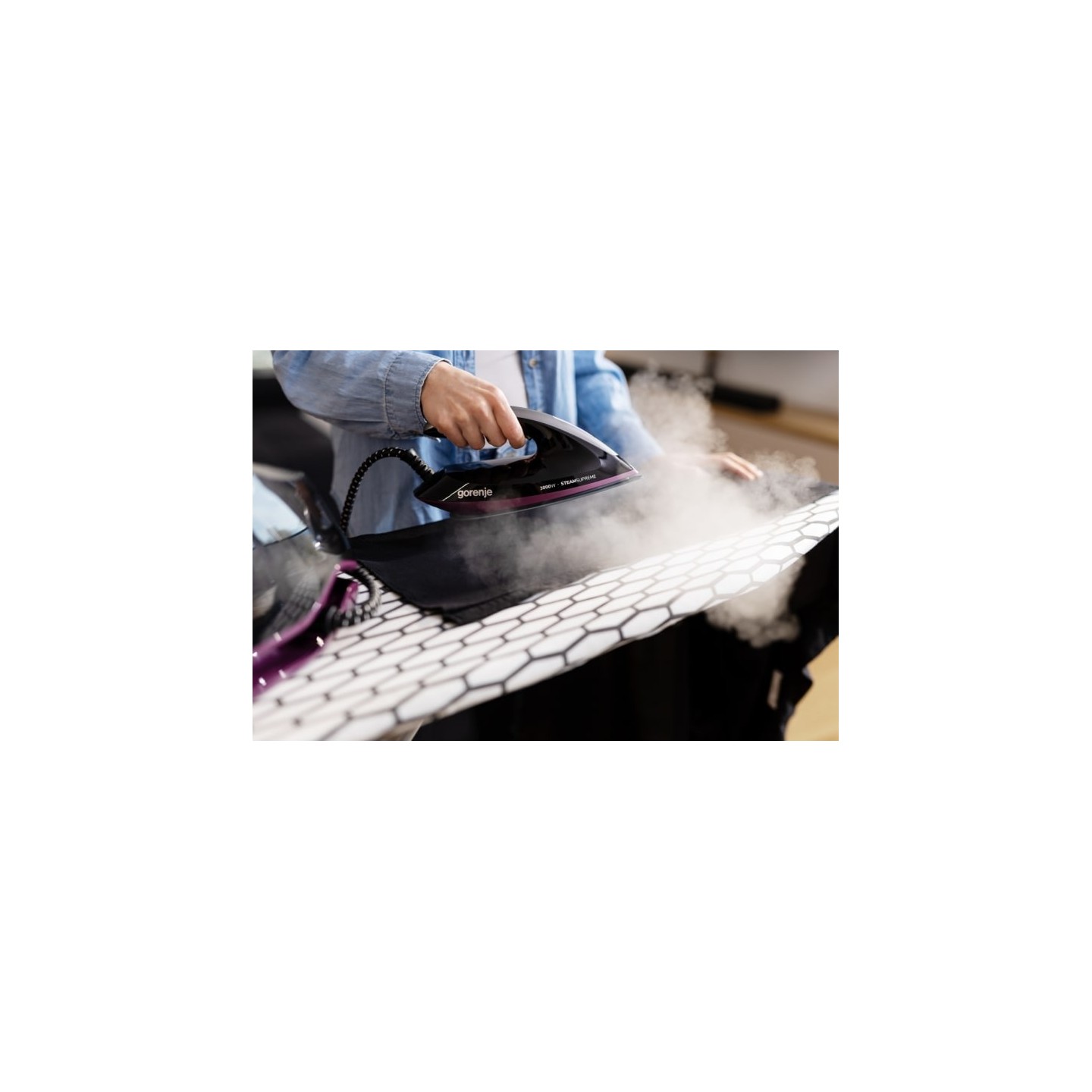 Gorenje Iron Steam Generator - SGD3000BKV - 3000W 8 BAR 1.5L Water Tank 160g m — Buy in Cyprus with Fast Delivery