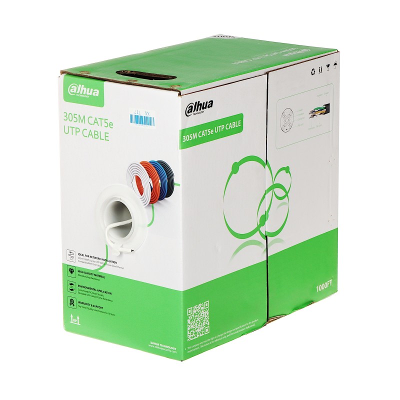 Buy Dahua CAT5e Cable - DH-PFM922I-5EUN-C - Cat5e, CCA, 305m, Orange in Cyprus, Nicosia, Limassol, Larnaka, Pafos