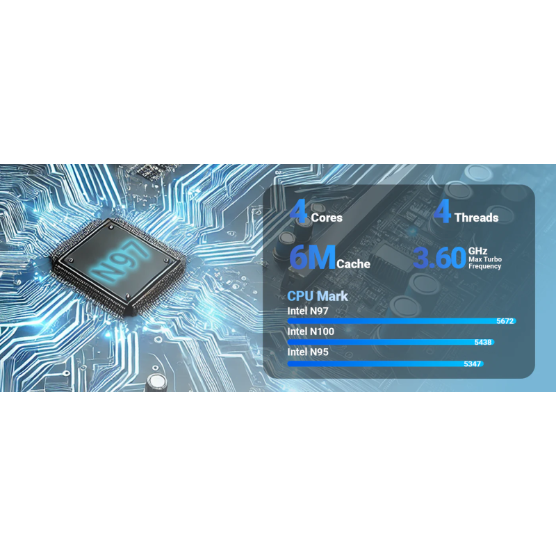 Buy MINIX Mini PC - N97 - 12GB DDR5, 512GB NVMe, Dual LAN, 2x HDMI DP Win11 Pro Z97 in Cyprus, Nicosia, Limassol, Larnaka, Pafos