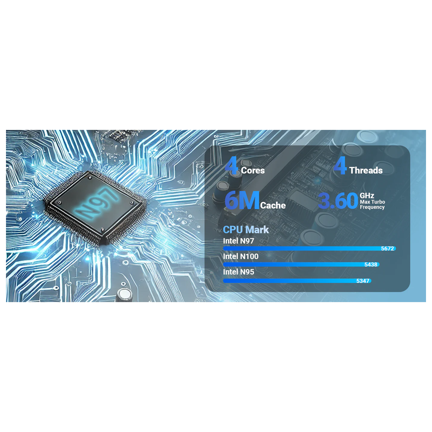 MINIX NEO Z97 Mini PC - Intel N97, 12GB LPDDR5X, 512GB NVMe, Triple 4K (Boxed) — Buy in Cyprus with Fast Delivery